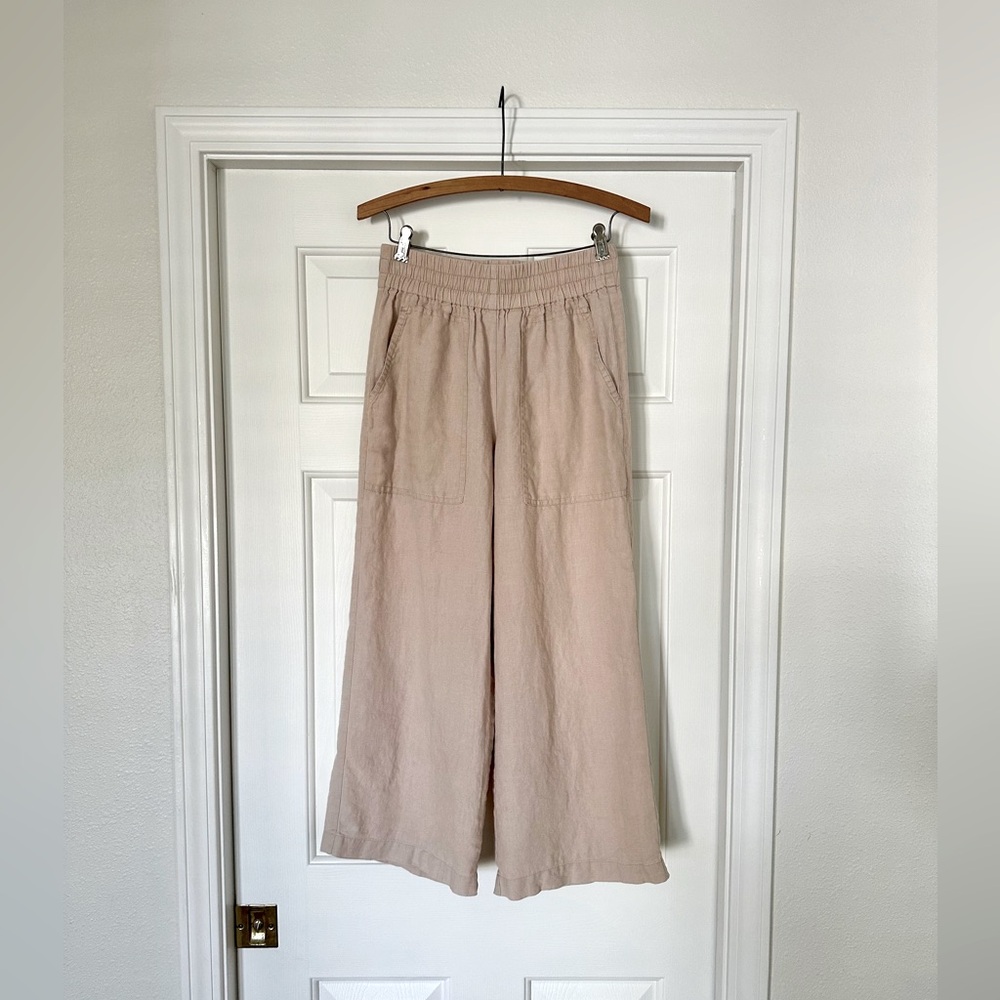 No Perfect Linen Puglia Pants - Oatmilk Beige - size S/M